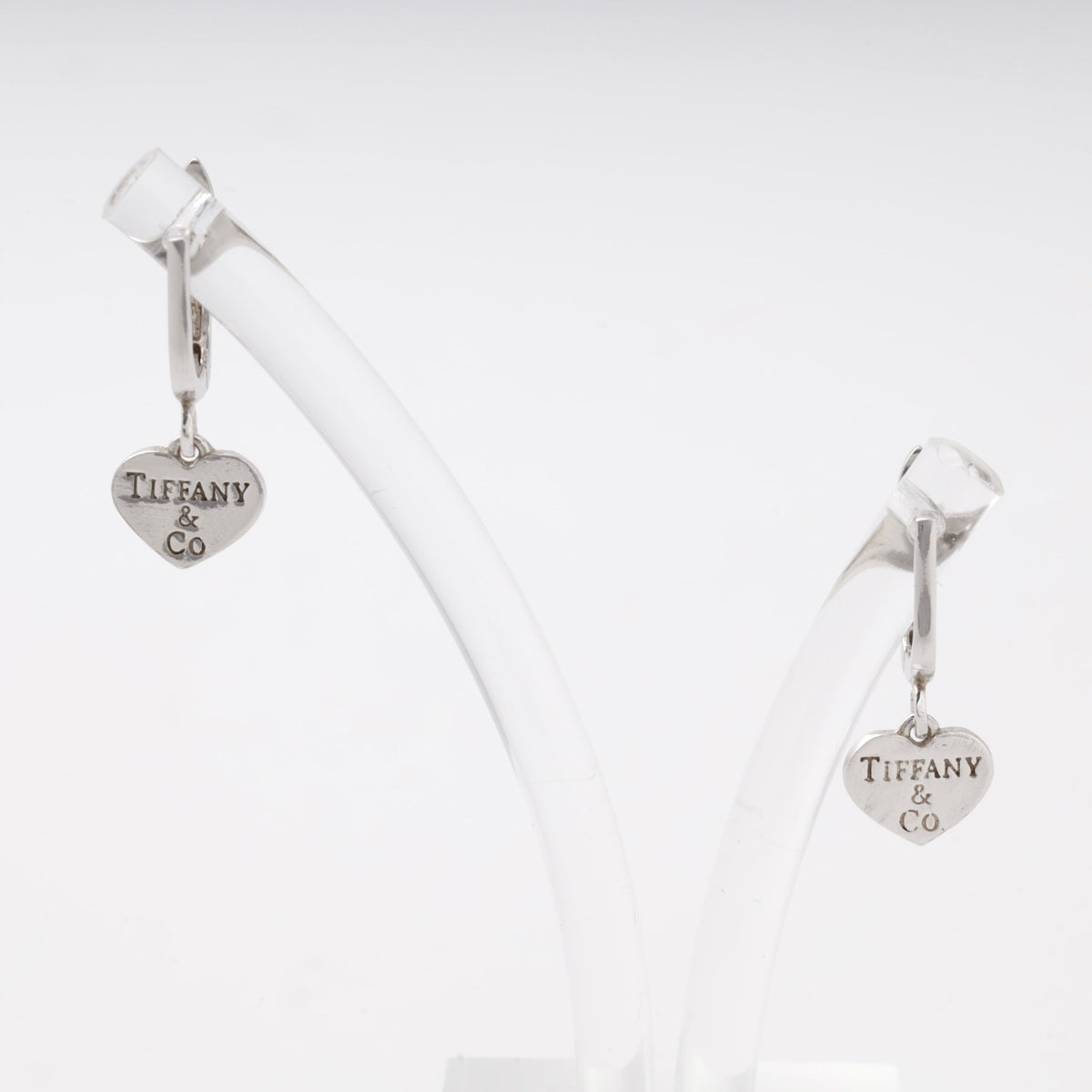 Silver 925 Heart Tag Drop Earrings | Ukrainian Jewelry