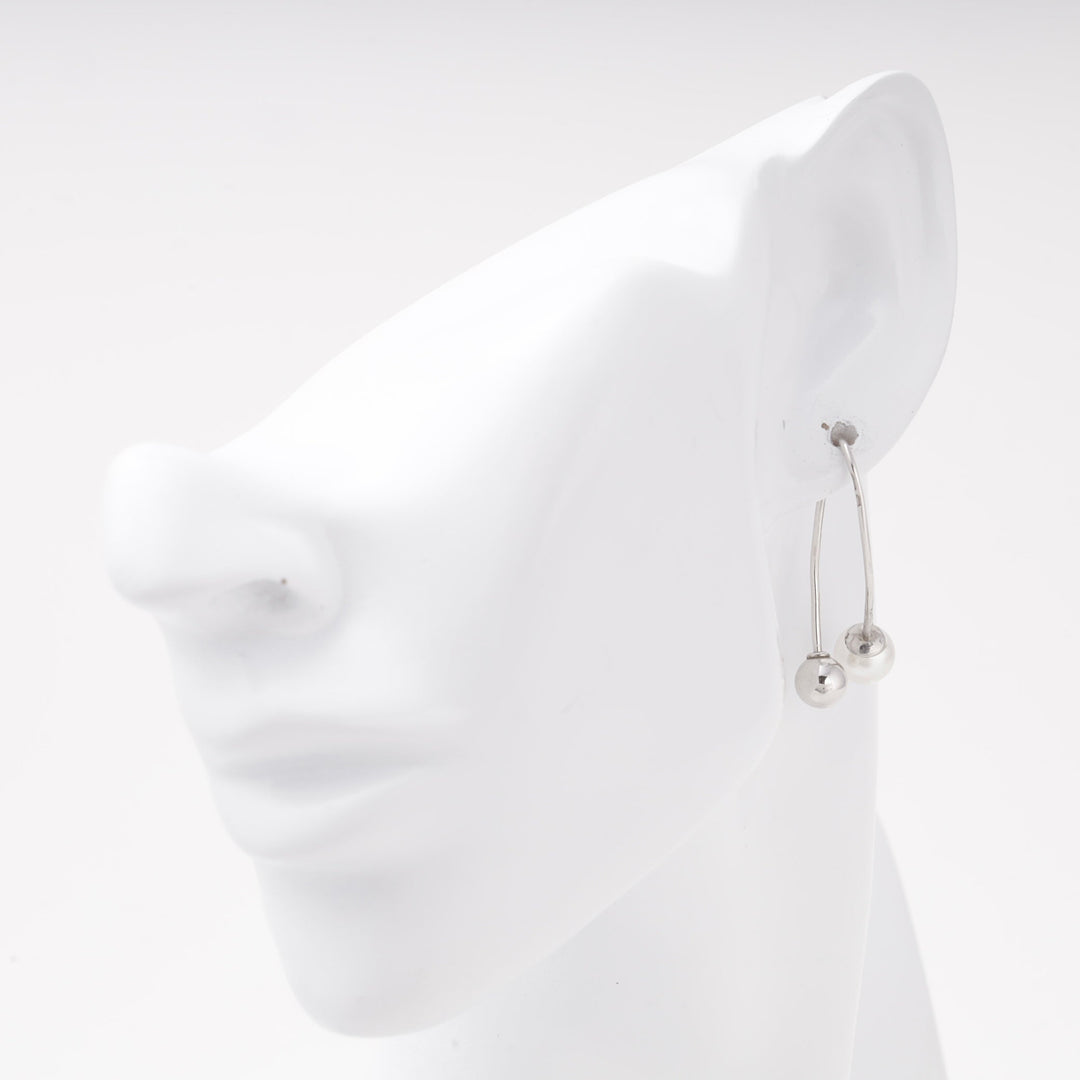 Silver 925 Pearl and Bead Drop Earrings | Ukrainian Jewelry
