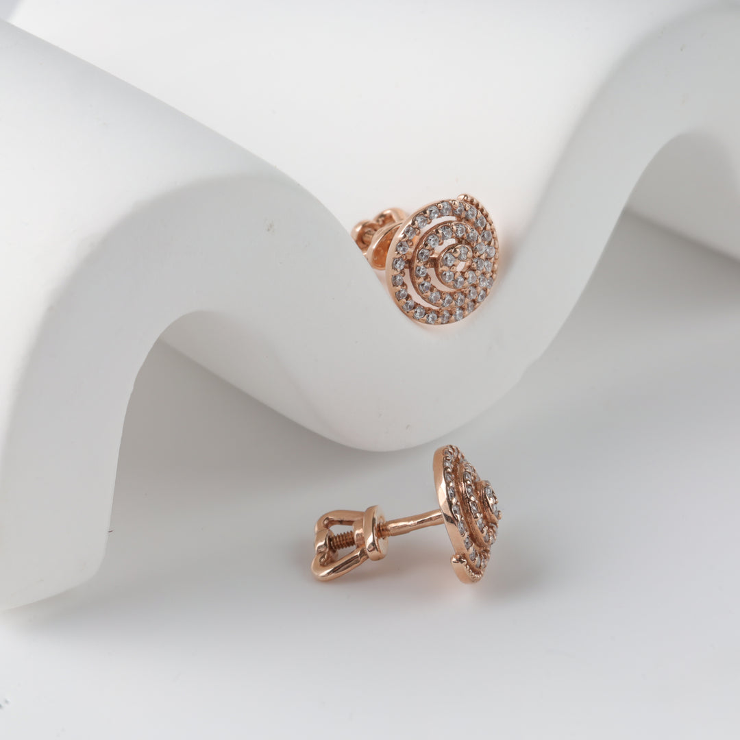 Shell screwback Earrings | 14K Gold (585)