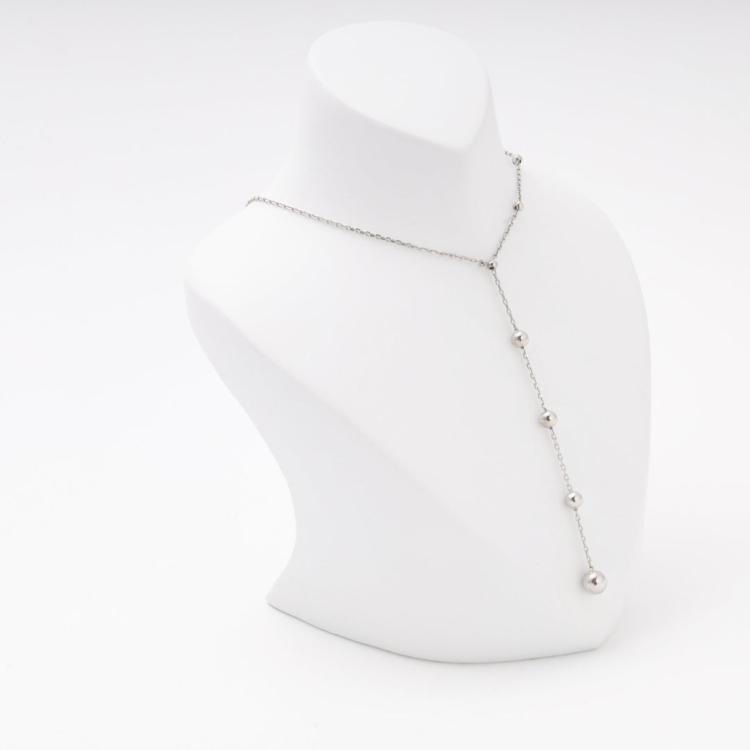 Silver 925 Rhodium Ball Chain Necklace | Ukrainian Jewelry