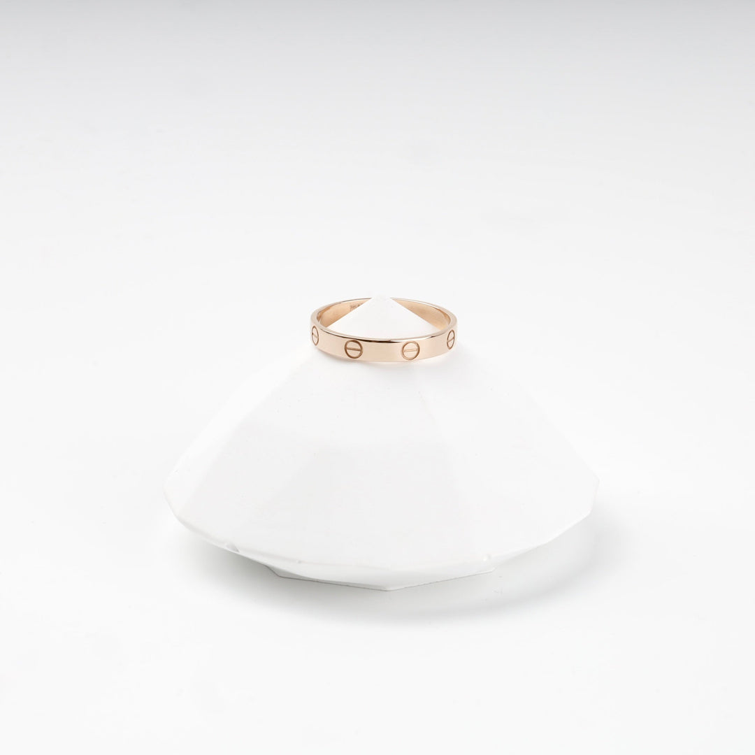 Rose Gold 585 Screw-Motif Band Ring | Ukrainian Jewelry