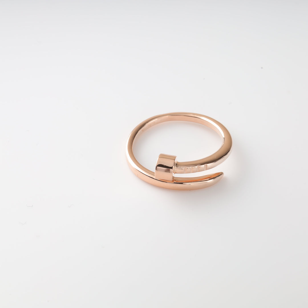 Gold Nail Ring 14K (585) Rose Gold | Ukrainian Jewelry