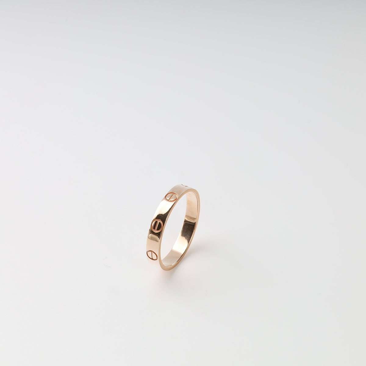 Love Screw Ring in 14K Rose Gold — side profile view