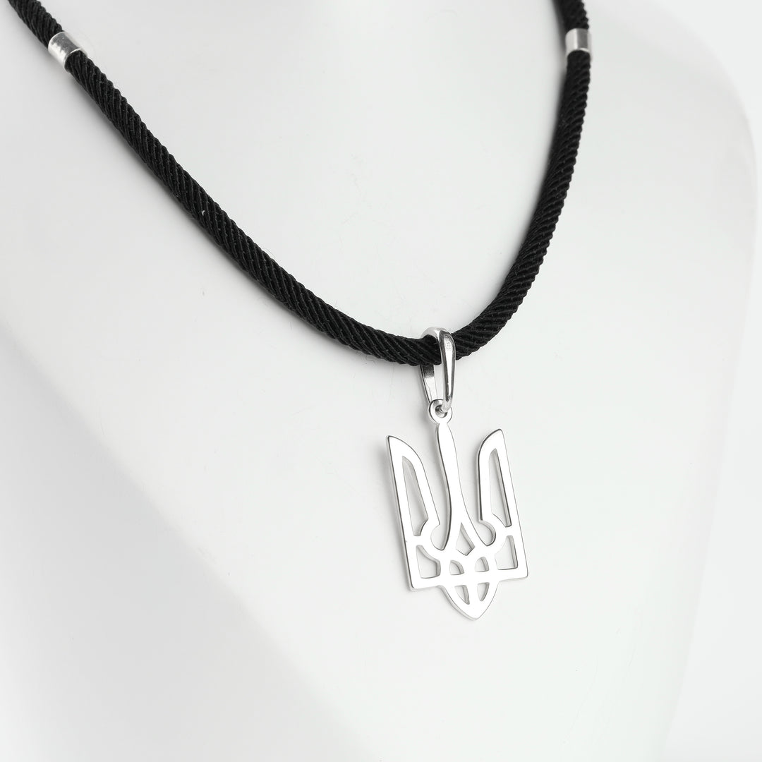 Ukrainian coat of arms openwork pendant in Silver 925