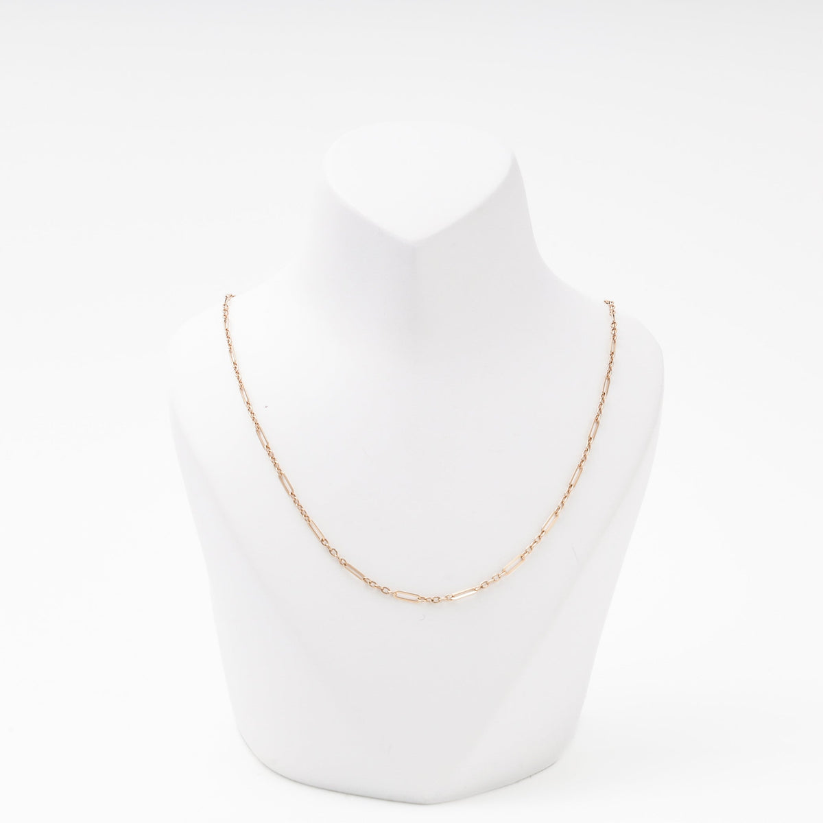 Rose Gold 585 Paperclip Chain Necklace | Ukrainian Jewelry