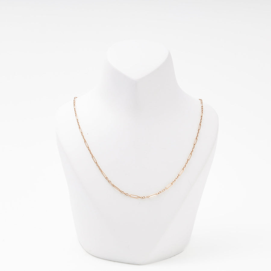 Rose Gold 585 Paperclip Chain Necklace | Ukrainian Jewelry