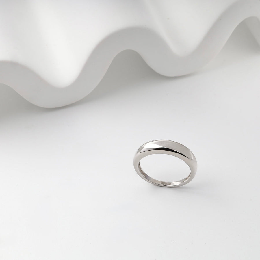 Rhodium-Plated Silver 925 Polished Ring | Ukrainian Jewelry