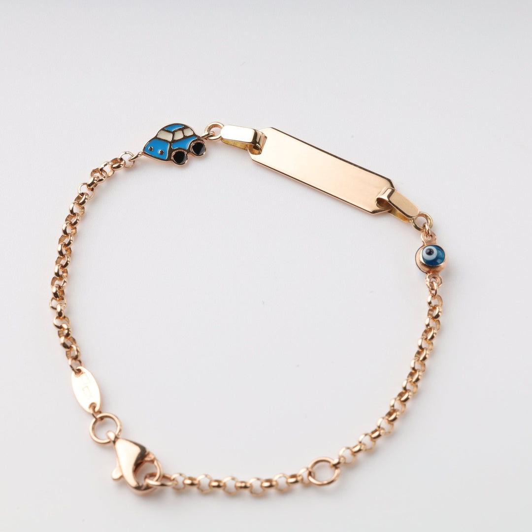 Children's Bracelet with Engraving Plate