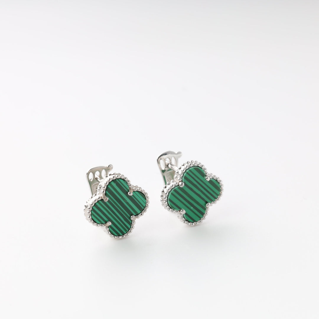 "Clover" malachit big - Ukrainian Jewelry