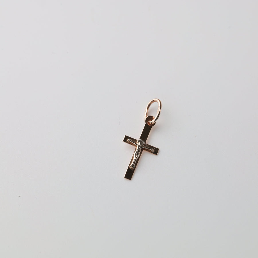 Small Crucifix Pendant | 14K Gold - Ukrainian Jewelry