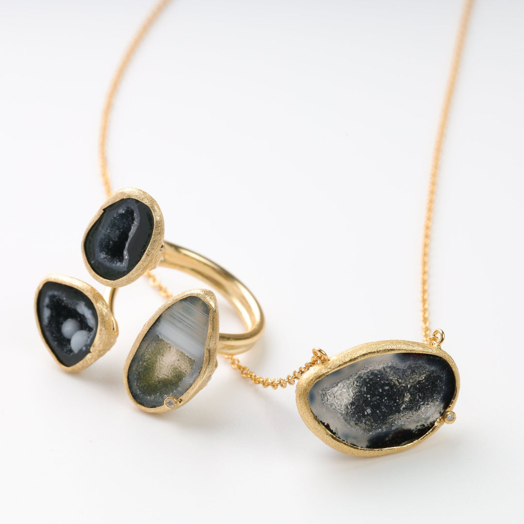 "Geode" necklace - Ukrainian Jewelry