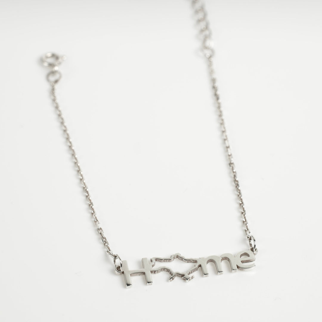 Silver Necklace "Home"