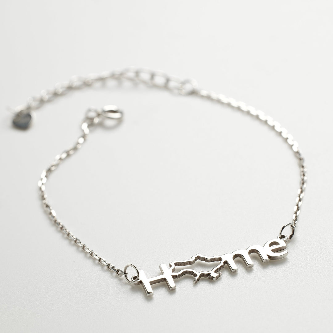 Silver Necklace "Home"