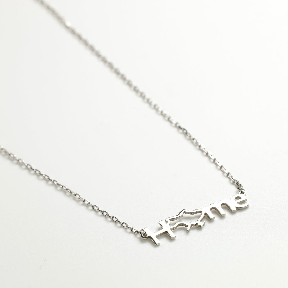 Silver Necklace "Home"