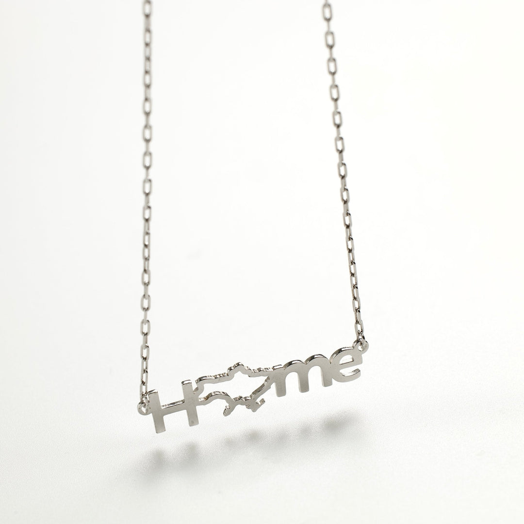 Silver Necklace "Home"