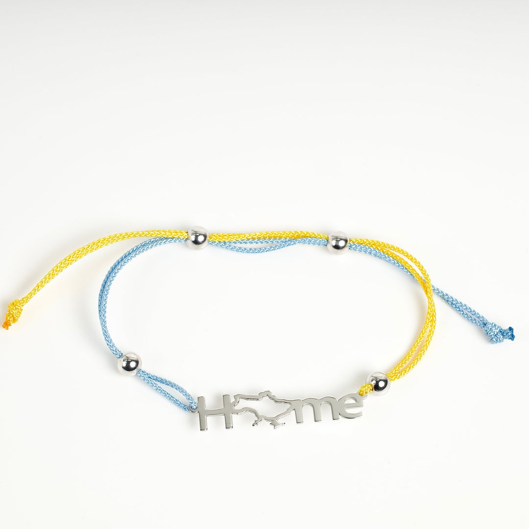 "Home" yellow&blue threads - Ukrainian Jewelry