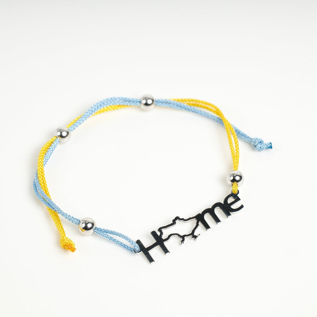 "Home" yellow&blue threads - Ukrainian Jewelry