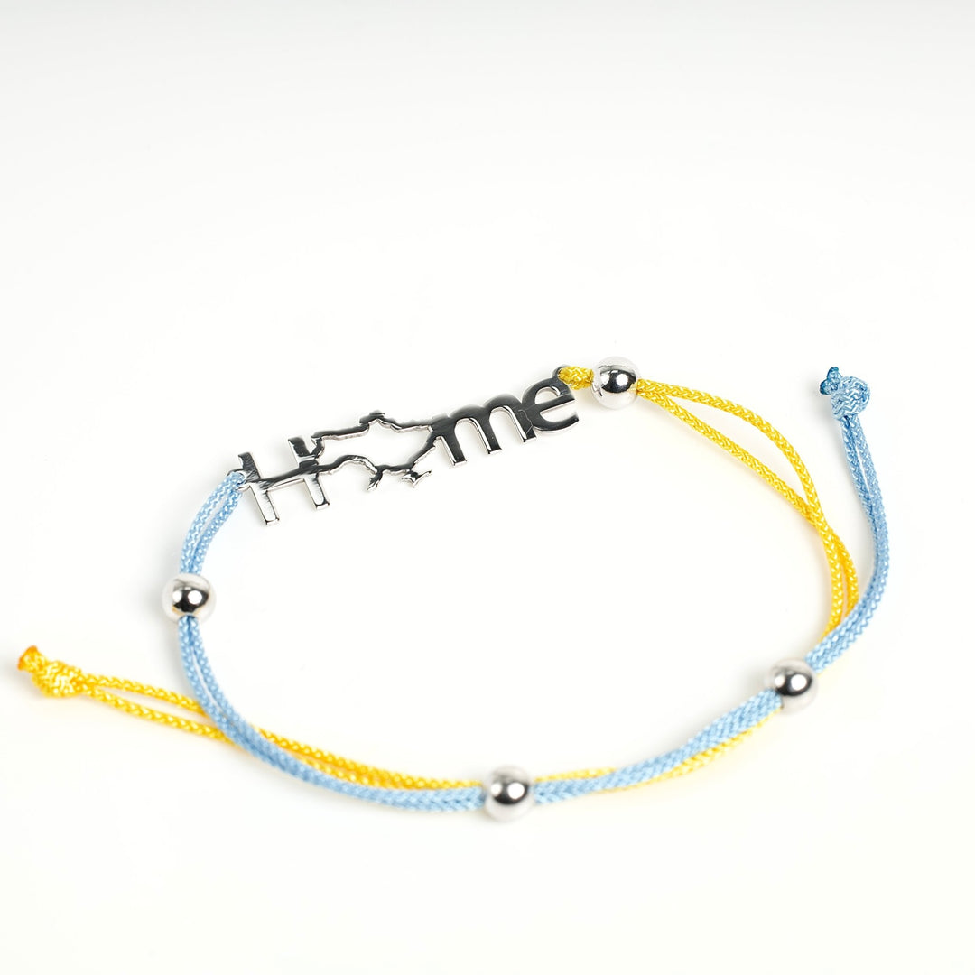 "Home" yellow&blue threads - Ukrainian Jewelry