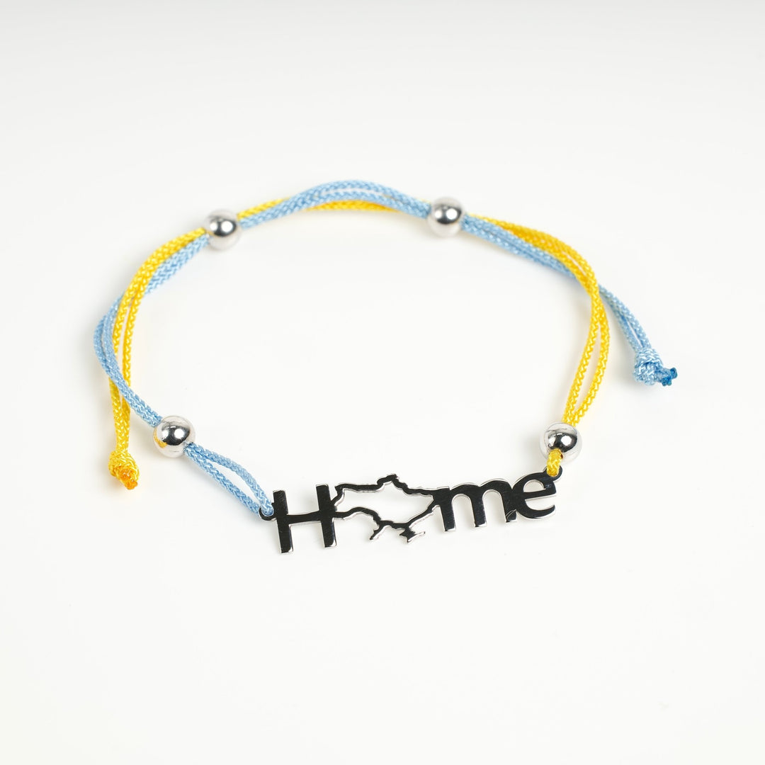 "Home" yellow&blue threads - Ukrainian Jewelry