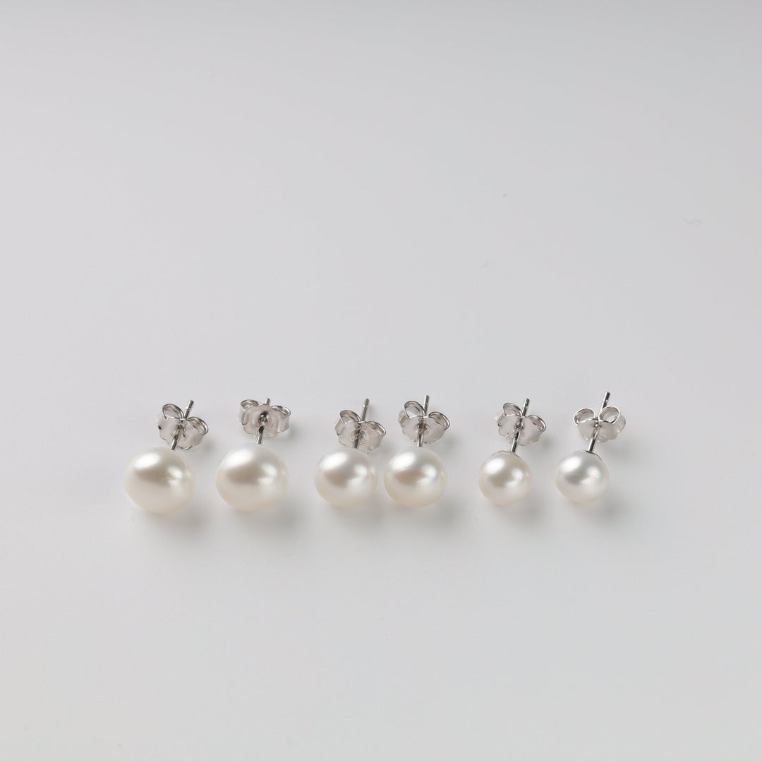 "Pearls" stud earrings - Ukrainian Jewelry