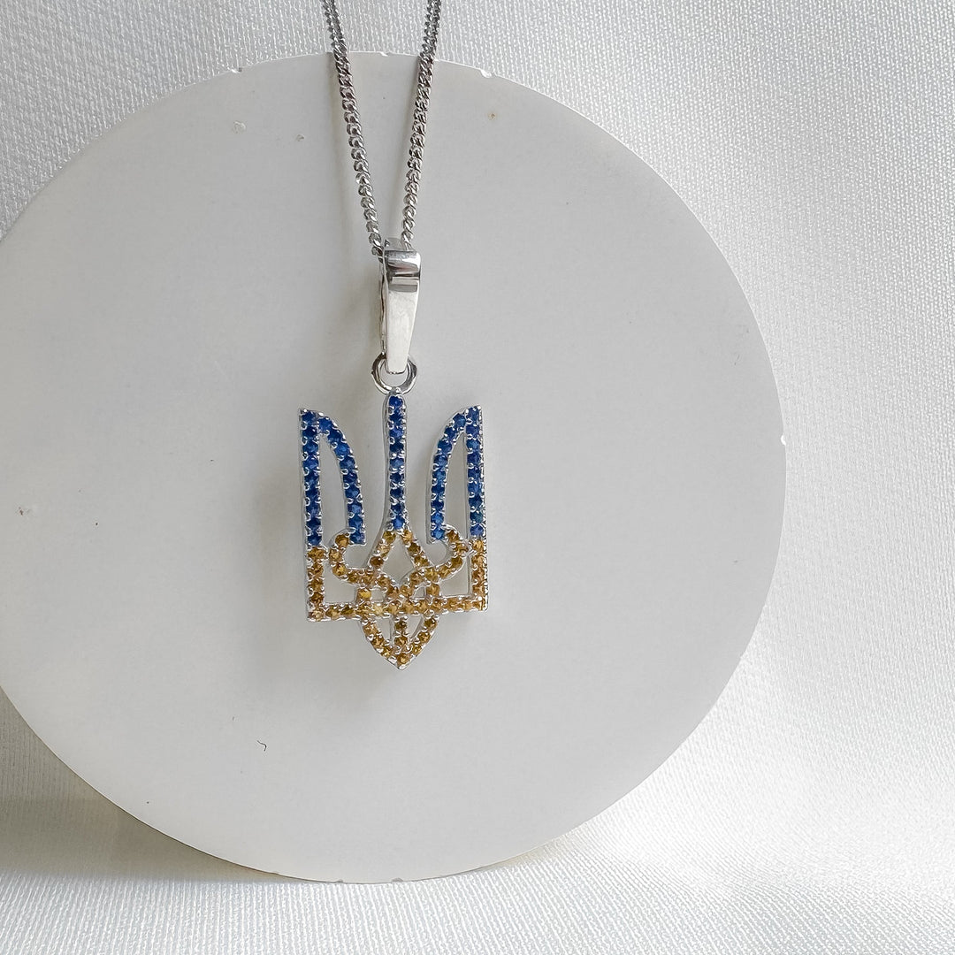 Trident "Blue & Yellow" - Ukrainian Jewelry