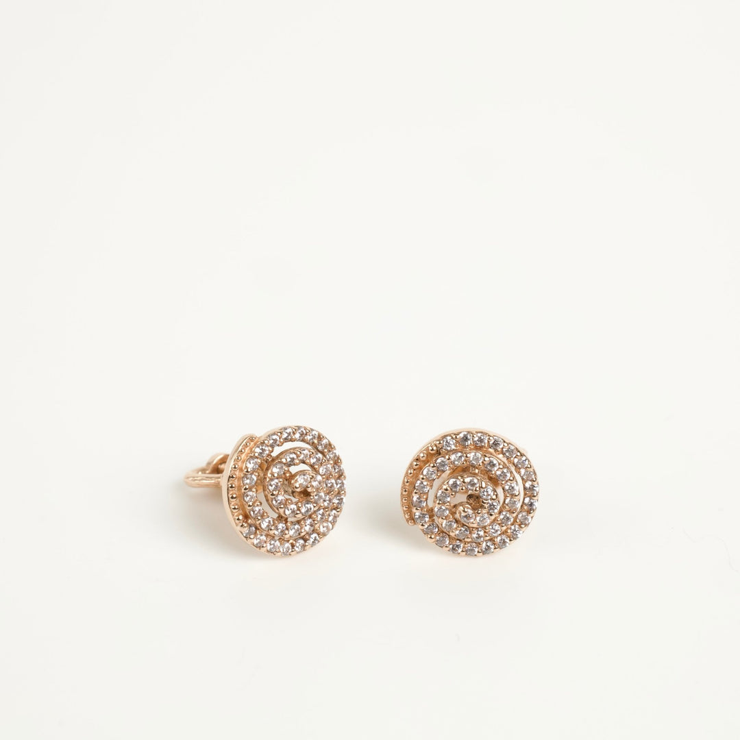 Gold Shell Stud Earrings