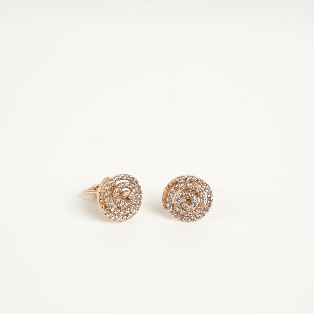 Gold Shell Stud Earrings